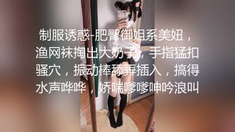 制服诱惑-肥臀御姐系美妞，渔网袜掏出大奶子，手指猛扣骚穴，振动棒舔弄插入，搞得水声哗哗，娇喘嗲嗲呻吟浪叫