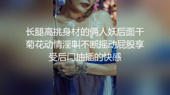 长腿高挑身材的俩人妖后面干菊花动情淫叫不断摇动屁股享受后门抽插的快感