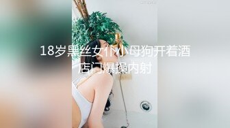 18岁黑丝女仆小母狗开着酒店门爆操内射