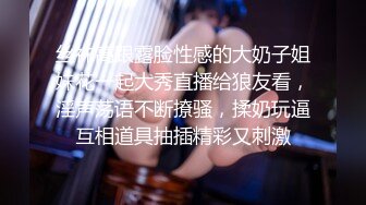 丝袜高跟露脸性感的大奶子姐妹花一起大秀直播给狼友看，淫声荡语不断撩骚，揉奶玩逼互相道具抽插精彩又刺激