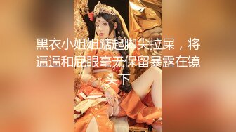 黑衣小姐姐踮起脚尖拉屎，将逼逼和屁眼毫无保留暴露在镜头下